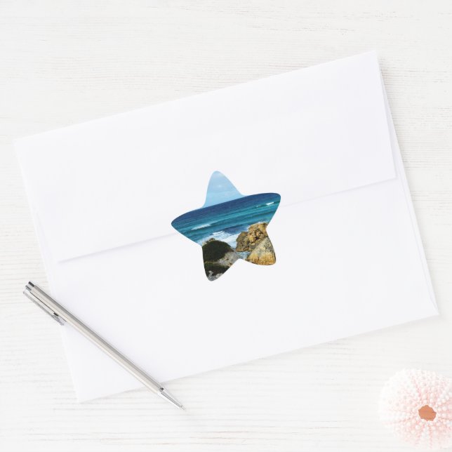 Beat Of The Ocean,   Star Sticker (Envelope)