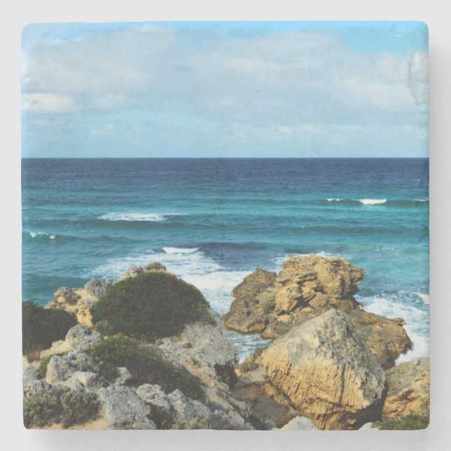 Beat Of The Ocean,    Stone Coaster (Front)