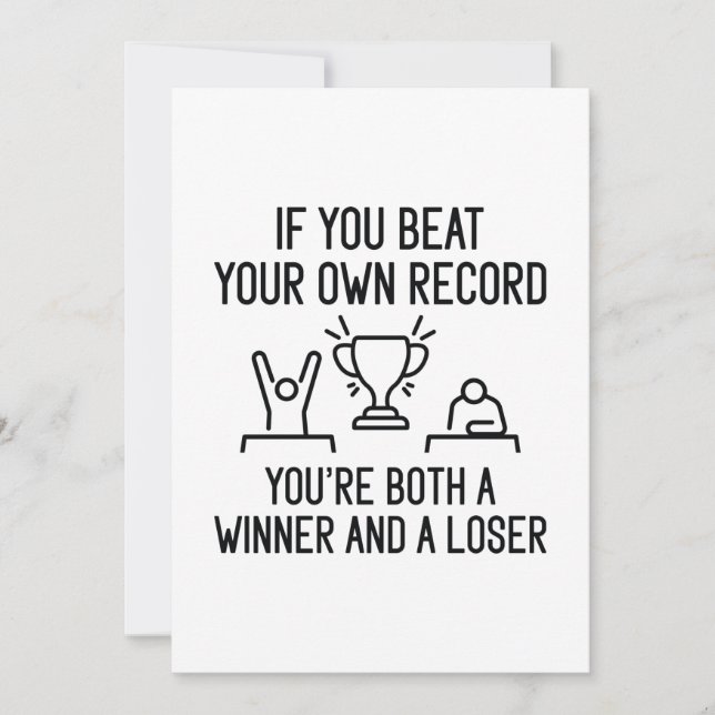 Beat Record Thank You Card (Front)