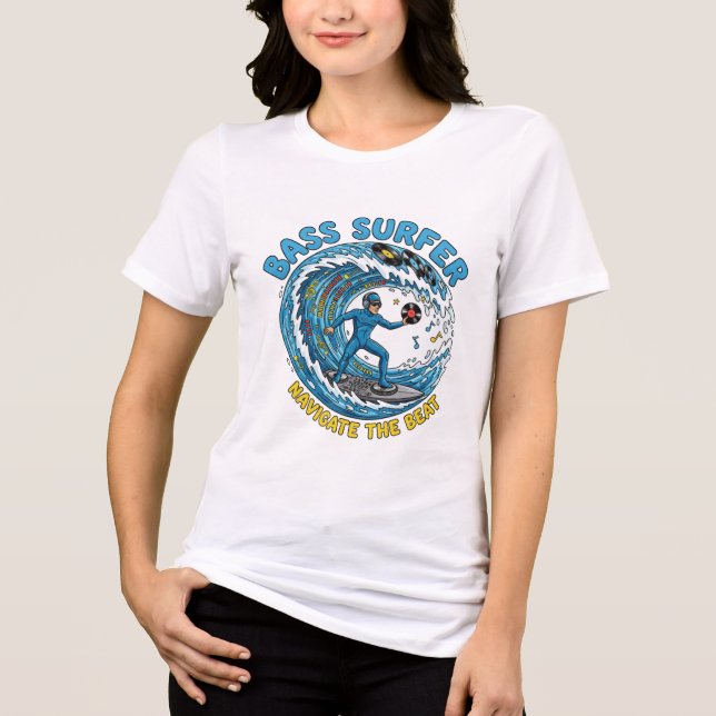 Beat Rider Surfing DJ Tee (Front)