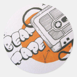 Beat tape sticker