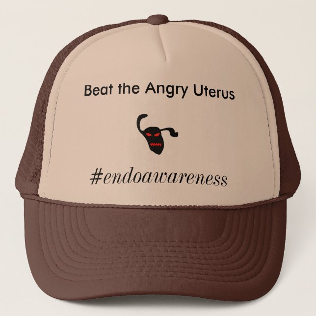 Beat The Angry Uterus Trucker Hat (Front)