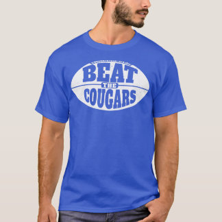 Beat the Cougars Vintage  Grunge Gameday T-Shirt