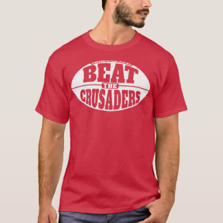 Beat the Crusaders Vintage  Grunge Gameday T-Shirt