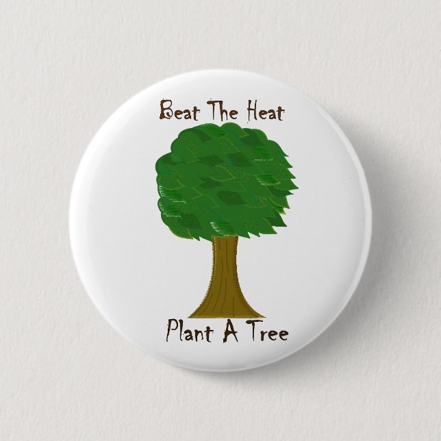 Beat the Heat 6 Cm Round Badge (Front)