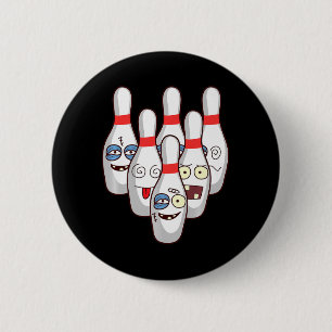 Beat Up Bowling Pins   Cute Duckpins Playing Tee G