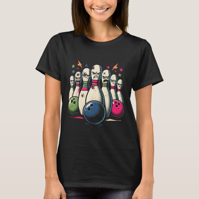 Beat Up Bowling Pins Shirt Funny Bowling League 1  (Front)
