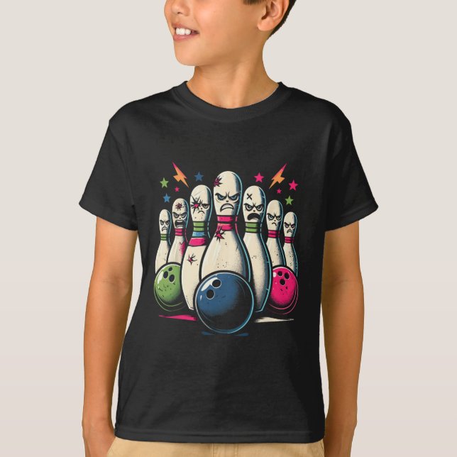 Beat Up Bowling Pins Shirt Funny Bowling League 1  (Front)