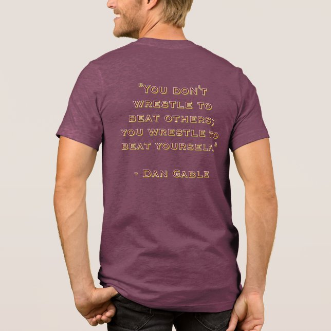"Beat Yourself" Tri-Blend Shirt (Back)