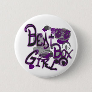 Beatbox Girl Button