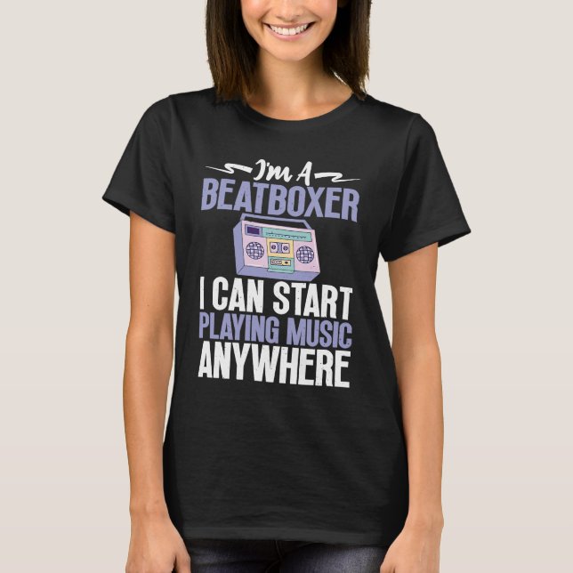 Beatboxer Playing Music Beatbox Beatboxing T-Shirt (Front)