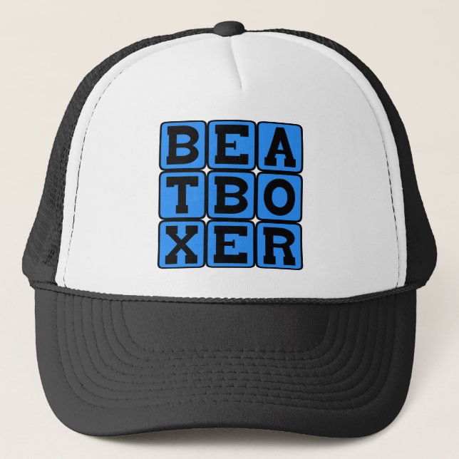 Beatboxer, Vocal Gymnastics Trucker Hat (Front)