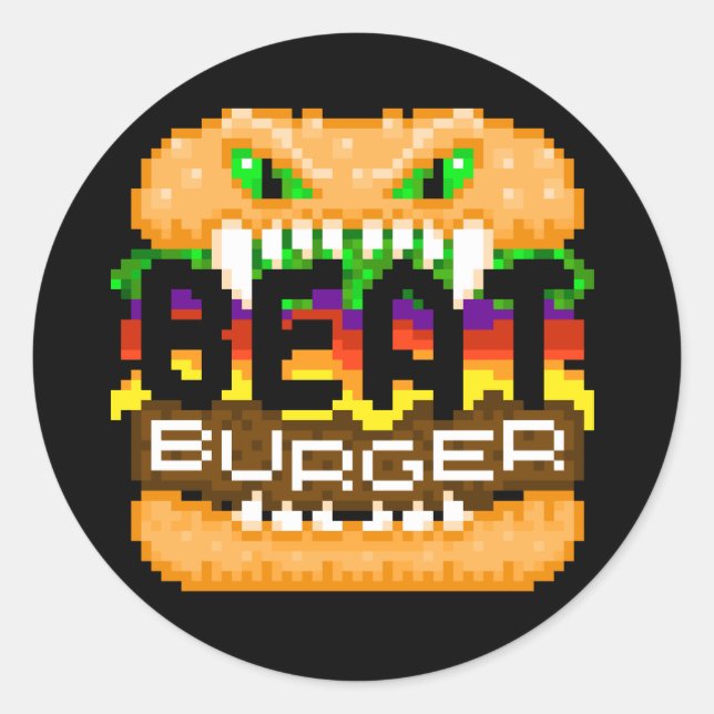 Beatburger Bites Back Monster Logo Sticker (Front)
