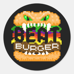 Beatburger Bites Back Monster Logo Sticker