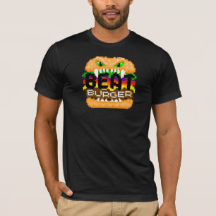 Beatburger Bites Back Pixel Art Monster Logo Shirt