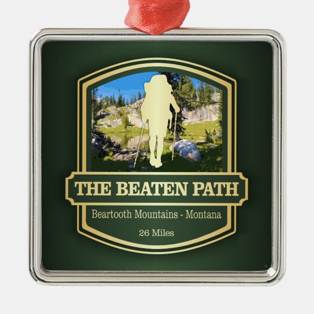 Beaten Path (B) Metal Tree Decoration (Front)