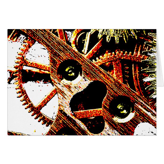 Beaten Up Clock Gears (Front Horizontal)