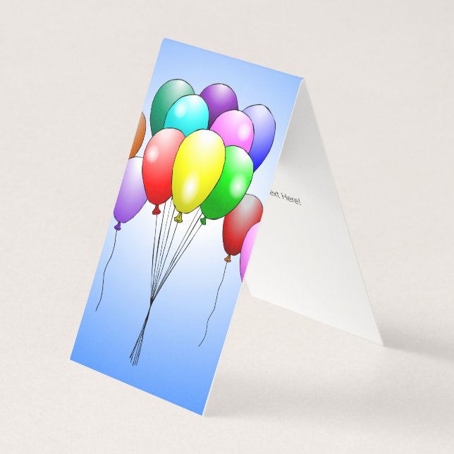Beatiful Colourful Birthday Balloons (Front)