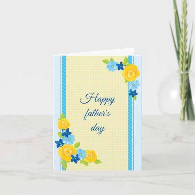 Beatiful Happy Father's day   Announcement (Front)