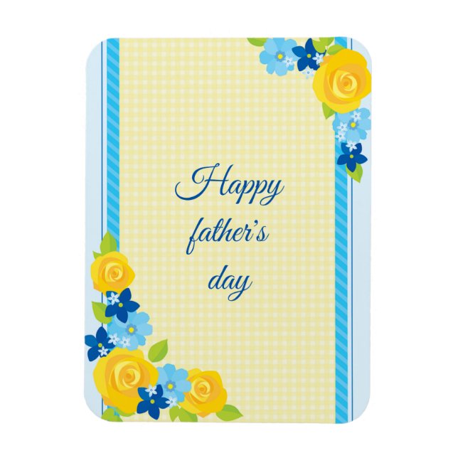Beatiful Happy Father's day Magnet (Vertical)