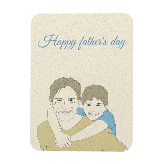 Beatiful Happy Father's day Magnet (Vertical)