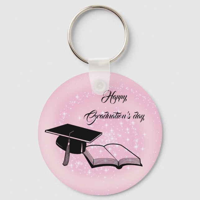 Beatiful Happy Graduations day Key Ring (Front)