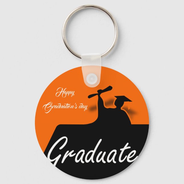 Beatiful Happy Graduations day Key Ring (Front)