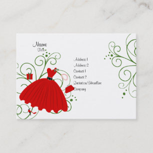Beatiful Holiday Dress Business Card