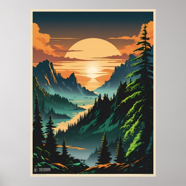 Beatiful sunset poster (Front)