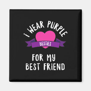 Beating Alzheimers Wear Purple For My Best Friend Magnet