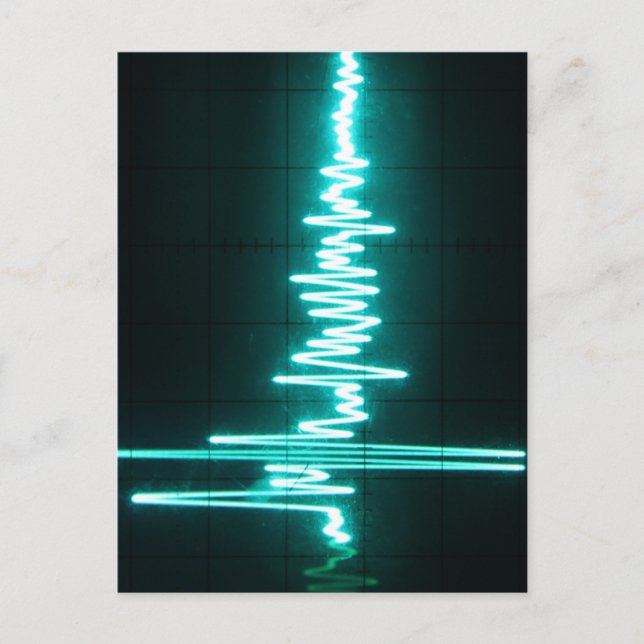 Beating Heart - EKG Postcard (Front)