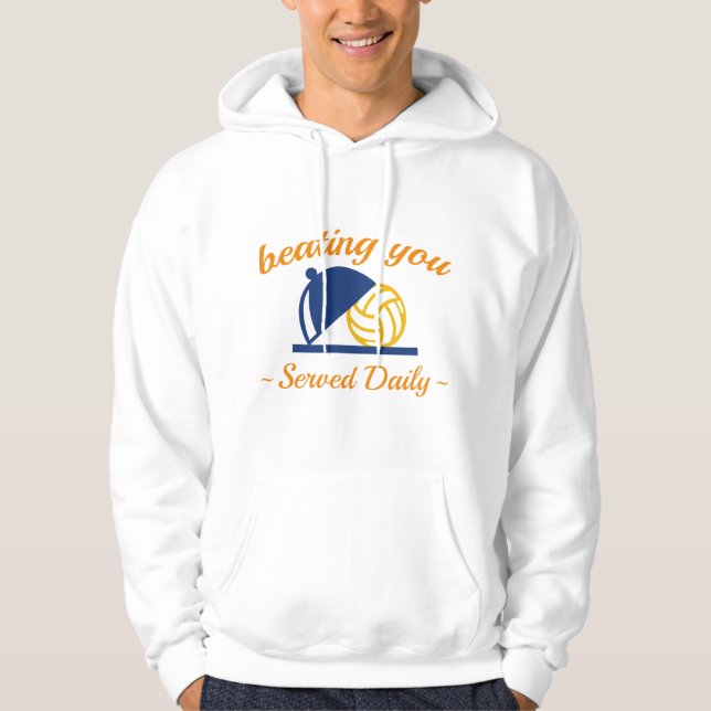 Beating You In Volleyball Hoodie (Front)