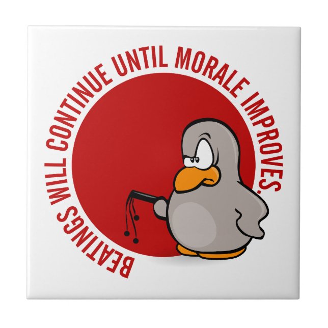 Beatings will continue until morale improves tile (Front)