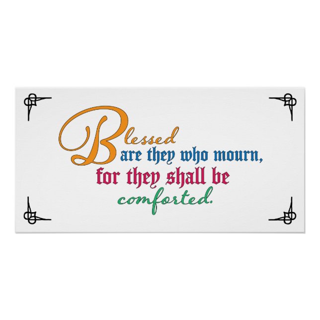 Beatitude: Blessed are they who mourn Poster (Front)