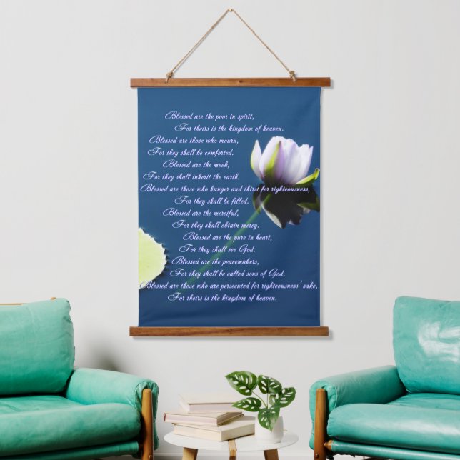 Beatitudes  hanging tapestry (Living Room)