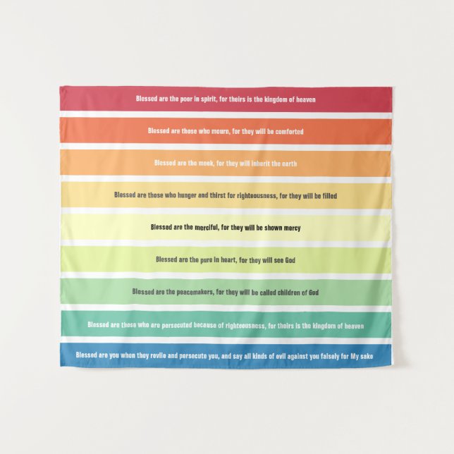 Beatitudes Palette Tapestry (Front (Horizontal))