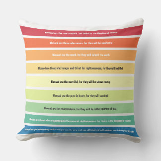 Beatitudes Palette Throw Pillow