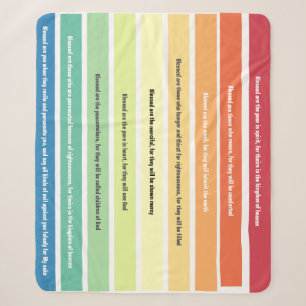 Beatitudes Sherpa Blanket