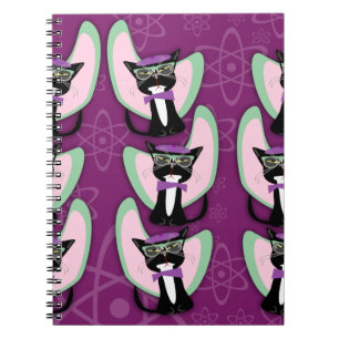 Beatnik Cats Spiral Notebook