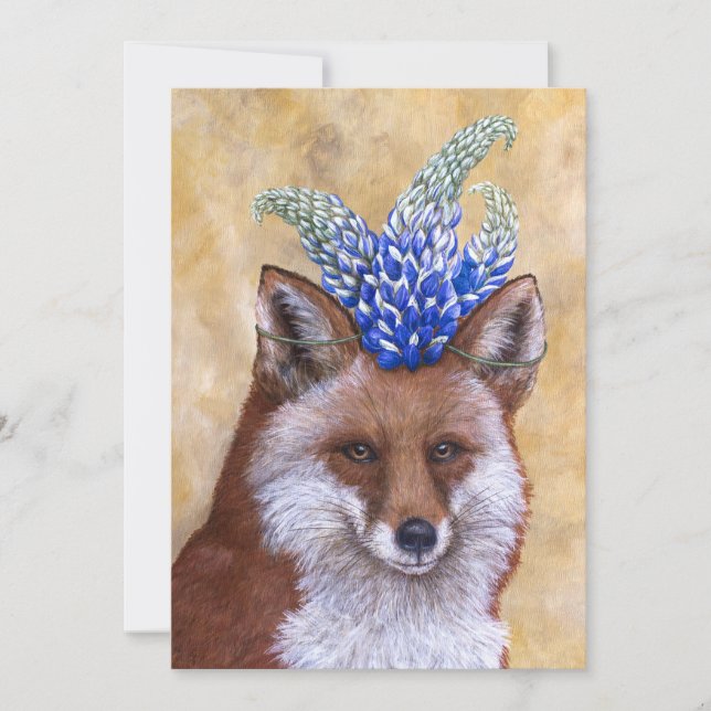 Beatrice the fox flat card (Front)