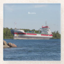 Beatrix glass coaster