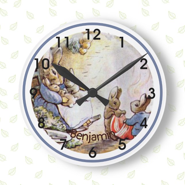 Beatrix Potter Bunny Family Round Clock (Creator Uploaded)