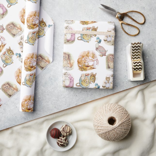 Beatrix Potter  Bunny Mouse Puddle Duck Squirrel Wrapping Paper (Crafts)