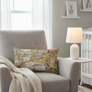 Beatrix Potter Cute Peter and Friends Lumbar Cushion