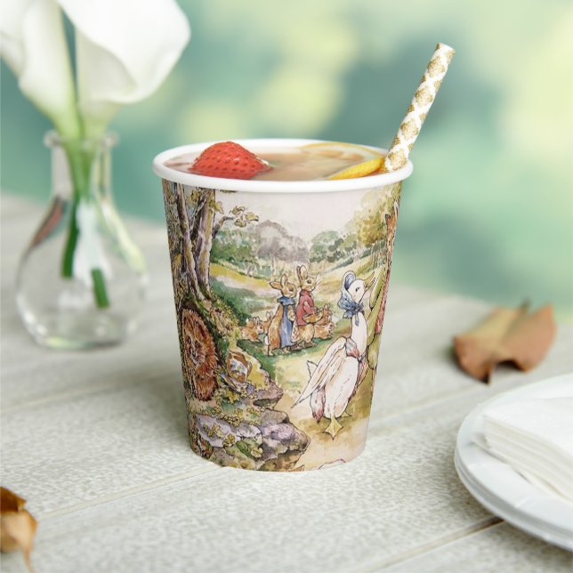 Beatrix Potter Cute Peter and Friends Paper Cups (Insitu)