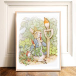 Beatrix Potter from The Tale of Peter the Rabbit Poster<br><div class="desc">Some of our favourite characters from Beatrix Potter,  including Peter enjoying a carrot from Mr. McGregor's garden. This comes from the book "The Tale of Peter the Rabbit" from 1901.</div>