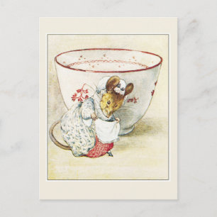 Beatrix Potter, Lady Mouse, Teacup Postcard