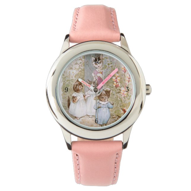 Beatrix Potter Mother Cat Kittens Vintage  Watch (Front)