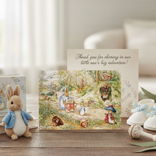 Beatrix Potter Peter and Friends Forest Walk Note Card (Creator Uploaded)