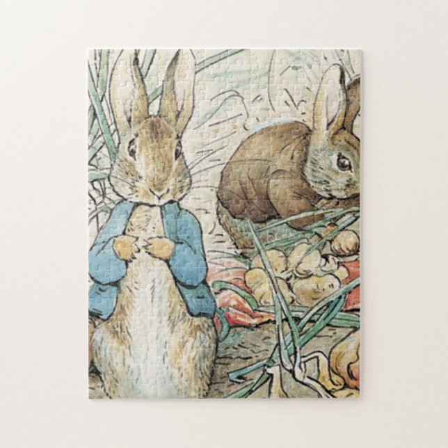 Beatrix Potter Peter Rabbit And Benjamin Bunny Jigsaw Puzzle (Vertical)